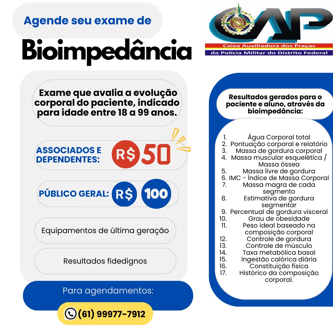Convênio EXAME DE BIOIMPEDÂNCIA